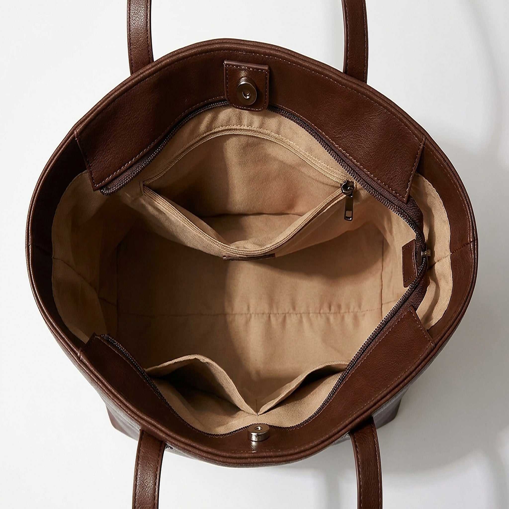 SORAVEA Hedda Tote, chocolate Tote, interior