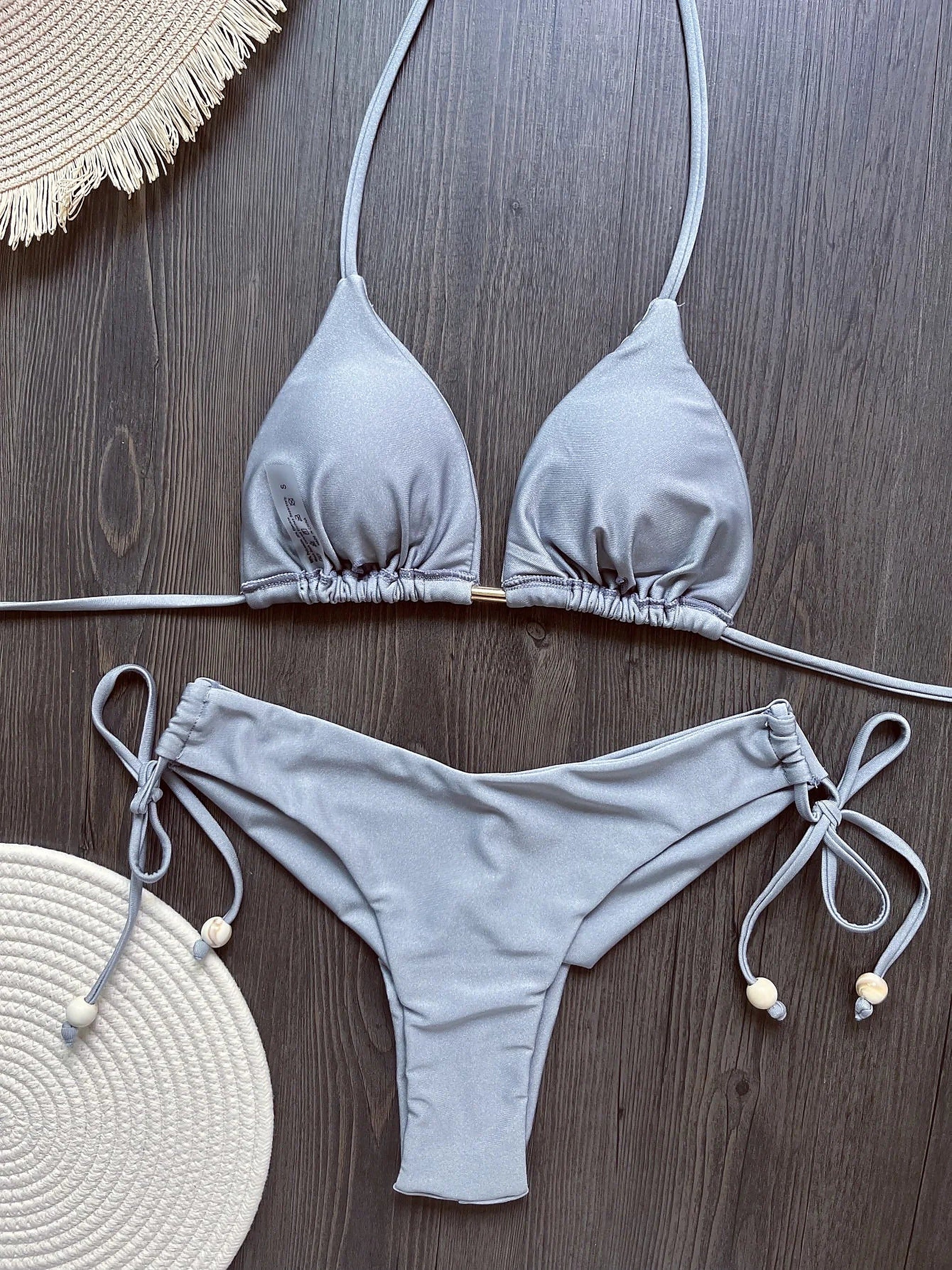 Luna Chain bikini guldkedja detalj